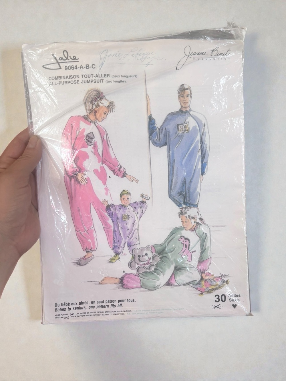 Vintage Jalie 9064 Family Jumpsuit Sewing Pattern 30 Sizes